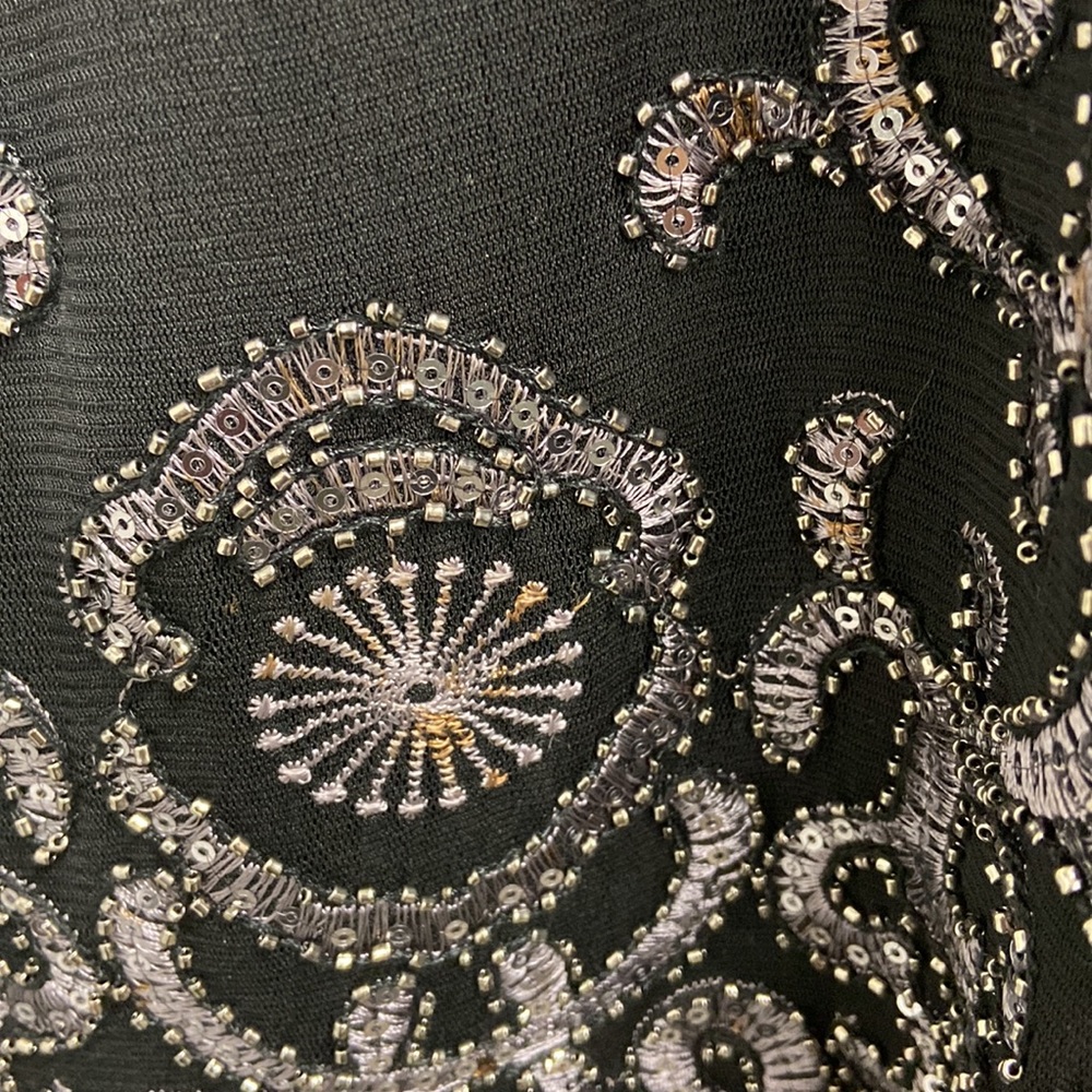 Verty Black Sequin/Beaded Dress. View 4